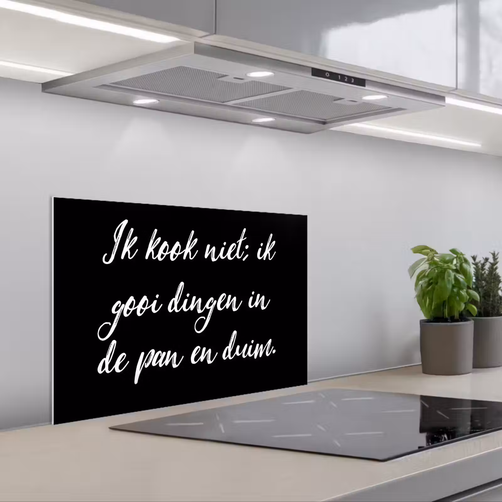 Kitchen splashback for hob - I don't cook - Proverbs - Cooking - Humor - Quotes — 1