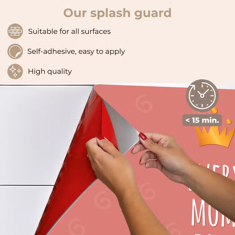 Kitchen splashback for hob - Proverbs - Every mom is a queen - Quotes - Mommy — 4