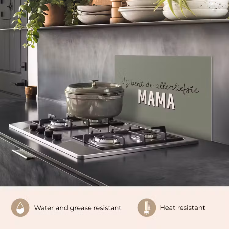 Kitchen splashback for hob - Proverbs - Quotes You are the dearest Mommy - Mother's Day - Mother's gift — 2
