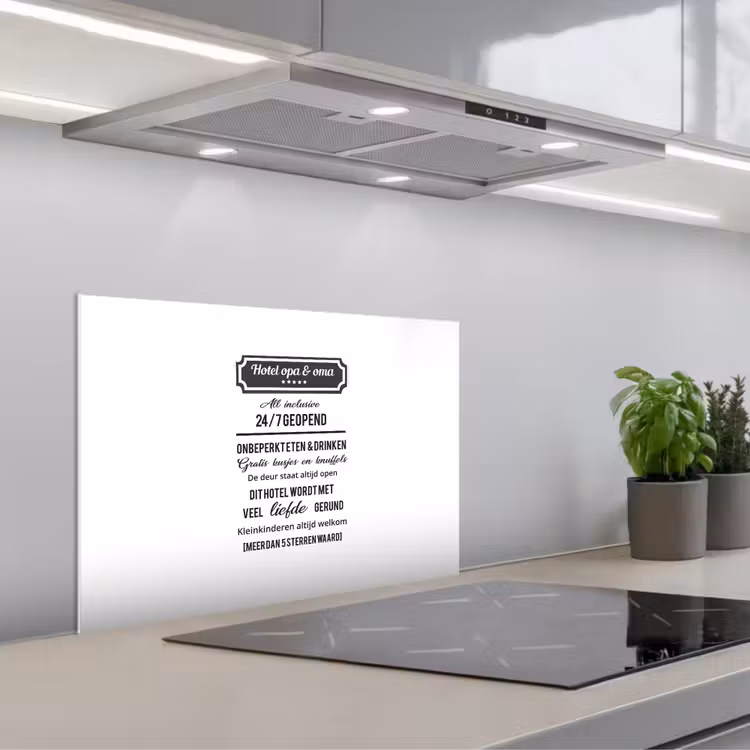 Kitchen splashback for hob - Hotel grandpa & grandma - Proverbs - Grandpa - Quotes - Grandma — 1