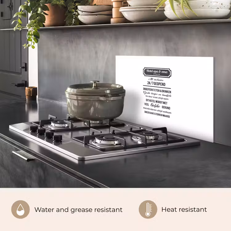 Kitchen splashback for hob - Hotel grandpa & grandma - Proverbs - Grandpa - Quotes - Grandma — 2