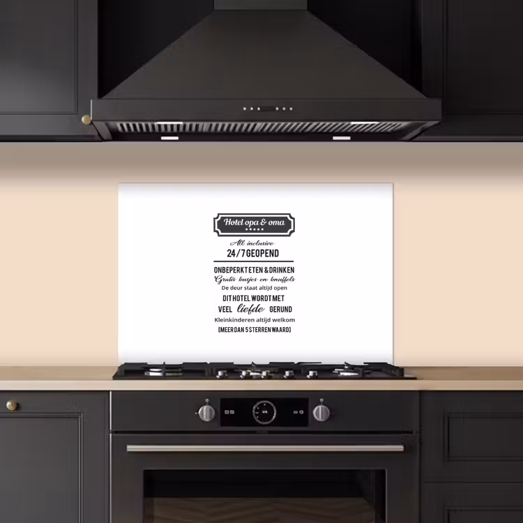 Kitchen splashback for hob - Hotel grandpa & grandma - Proverbs - Grandpa - Quotes - Grandma — 5
