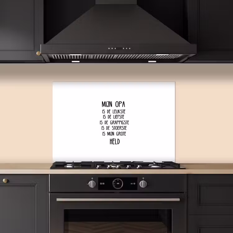 Kitchen splashback for hob - Quotes - My grandpa is my big hero - Proverbs - Grandpa — 5