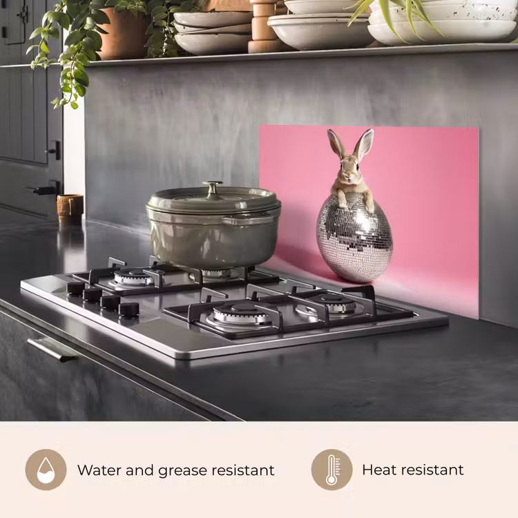 Kitchen splashback for hob - Hare - Bow -Discobal — 2