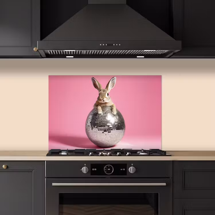 Kitchen splashback for hob - Hare - Bow -Discobal — 5