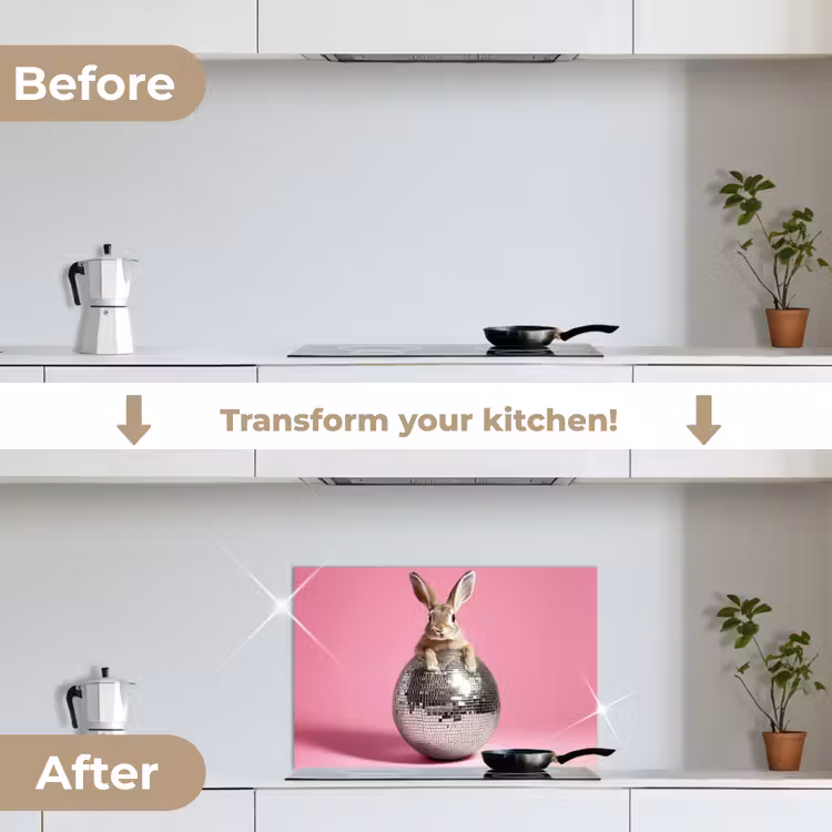 Kitchen splashback for hob - Hare - Bow -Discobal — 7