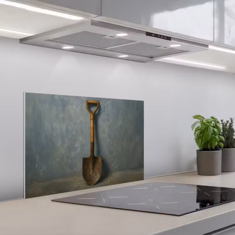 Kitchen splashback for hob - Shovel - Tools - Painting — 1