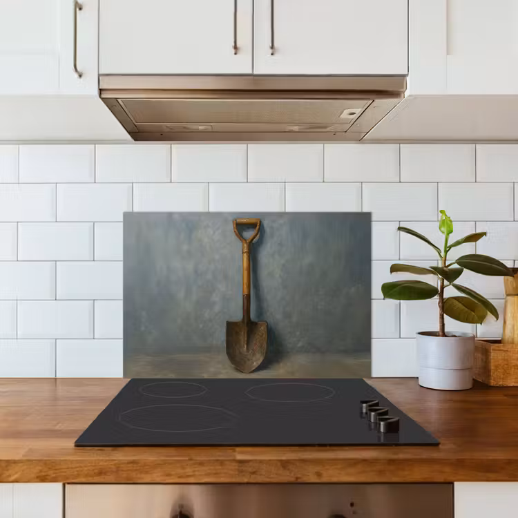 Kitchen splashback for hob - Shovel - Tools - Painting — 3