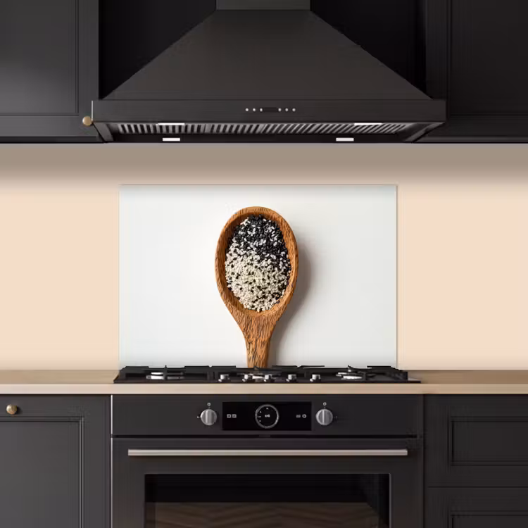 Kitchen splashback for hob - Spoon - Sesame - White — 5