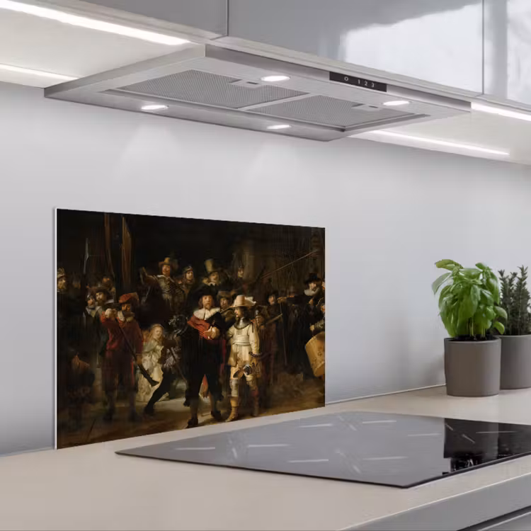 Kitchen splashback for hob - The Night Watch - Art - Old Masters - Rembrandt — 1