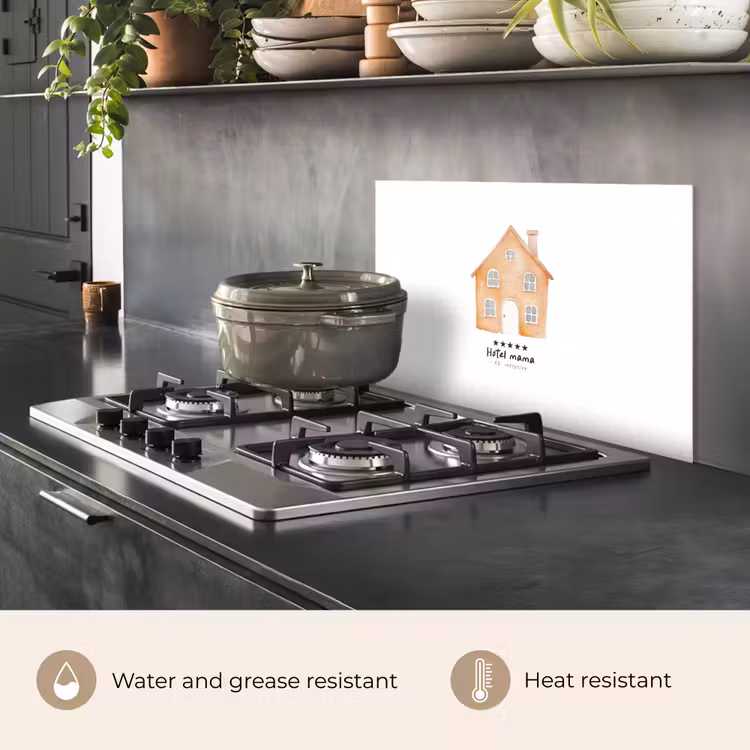 Kitchen splashback for hob - Orange - Cottage - Quote - Hotel — 2