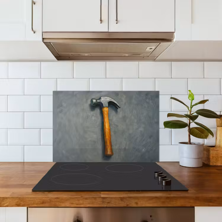 Kitchen splashback for hob - Hammer - Painting - Tools — 3