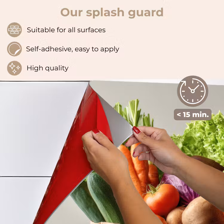 Kitchen splashback for hob - Papers - Groceries - Colorful — 4