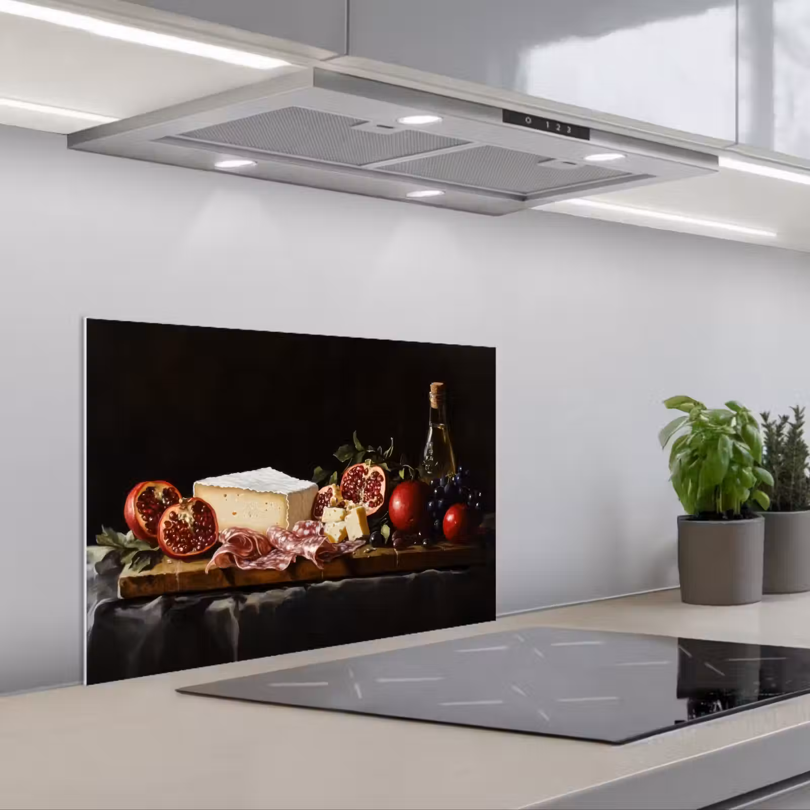 Kitchen splashback for hob - Still Life - Vintage - Drinking Board — 1