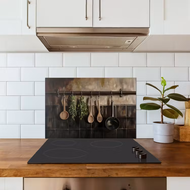 Kitchen splashback for hob - Kitchenware - Rustic - Tiles - Spices — 3