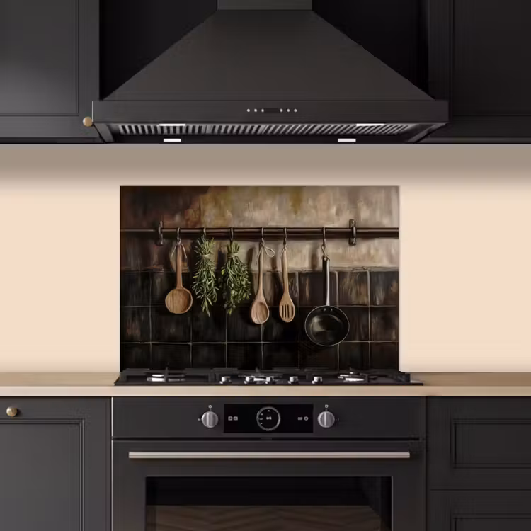 Kitchen splashback for hob - Kitchenware - Rustic - Tiles - Spices — 5