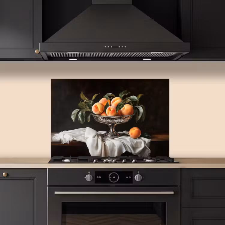 Kitchen splashback for hob - Still Life - Peaches - Vintage — 5