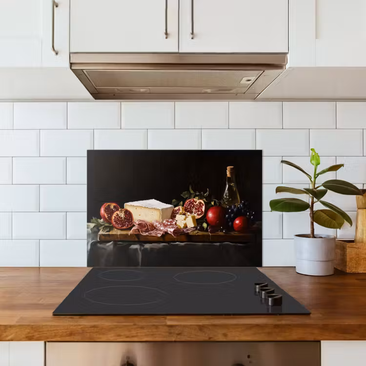 Kitchen splashback for hob - Still Life - Vintage - Drinking Board — 3