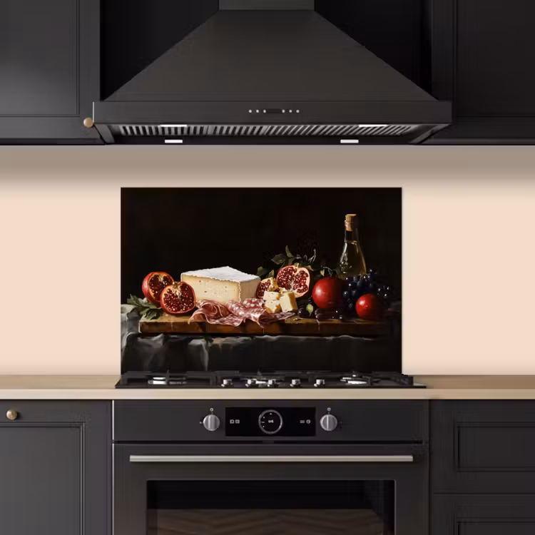 Kitchen splashback for hob - Still Life - Vintage - Drinking Board — 5