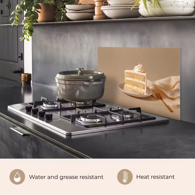 Kitchen splashback for hob - Vanilla cake - Cake - Creamy — 2