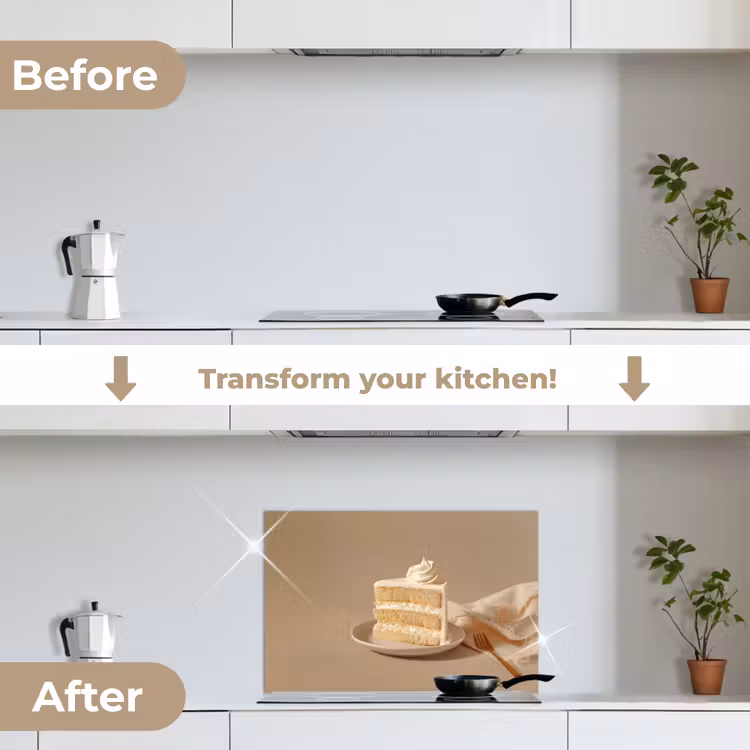 Kitchen splashback for hob - Vanilla cake - Cake - Creamy — 7
