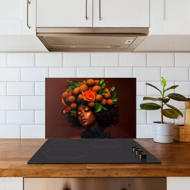 Kitchen splashback for hob - Woman - lychee - exotic — 3