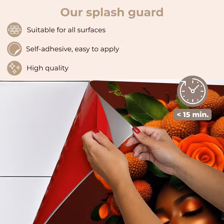 Kitchen splashback for hob - Woman - lychee - exotic — 4