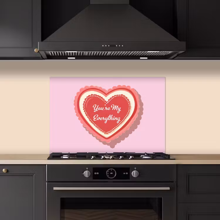 Kitchen splashback for hob - Love - Heart - Valentine — 5