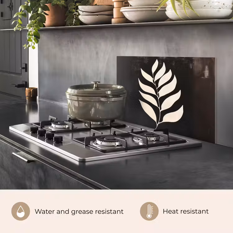 Kitchen splashback for hob - Sheet - White - Minimalist — 2