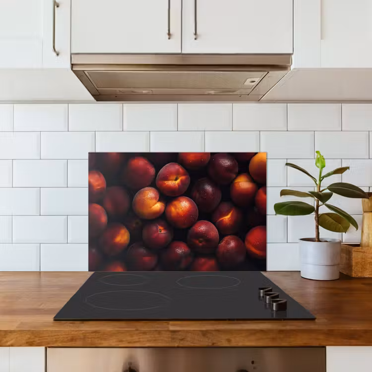 Kitchen splashback for hob - Fruit - Close up - Nectarines — 3