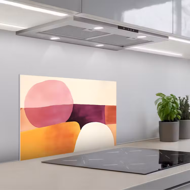 Kitchen splashback for hob - Shapes - Abstract - Colorful — 1