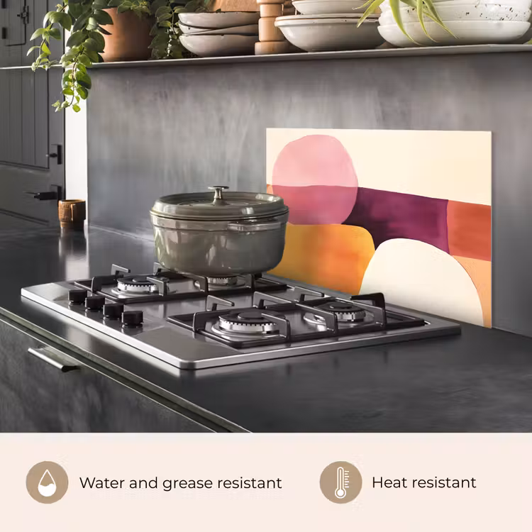Kitchen splashback for hob - Shapes - Abstract - Colorful — 2