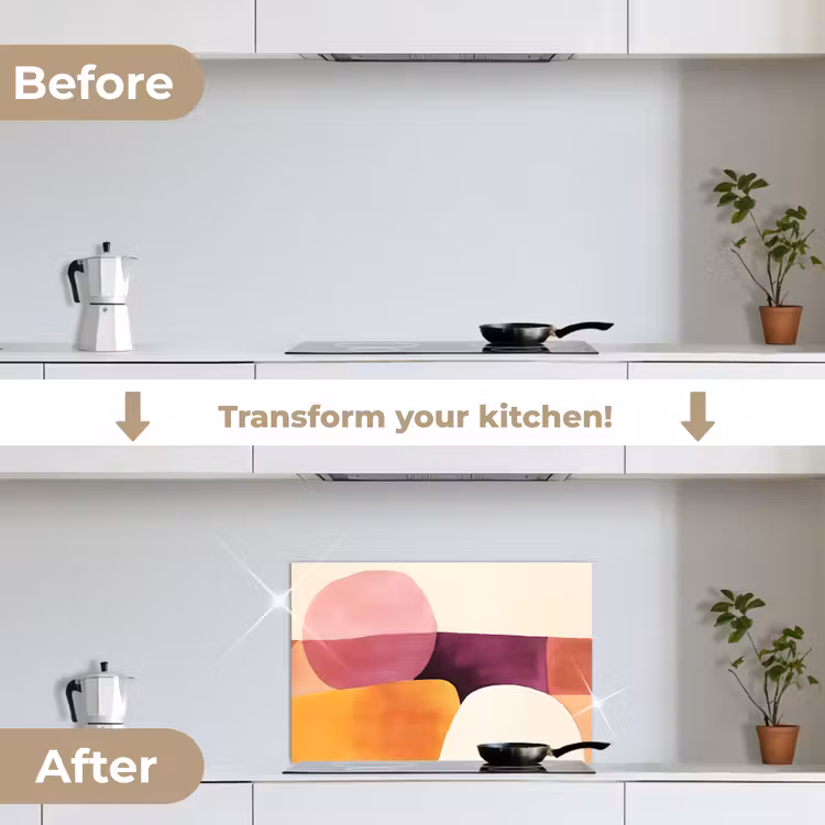 Kitchen splashback for hob - Shapes - Abstract - Colorful — 7