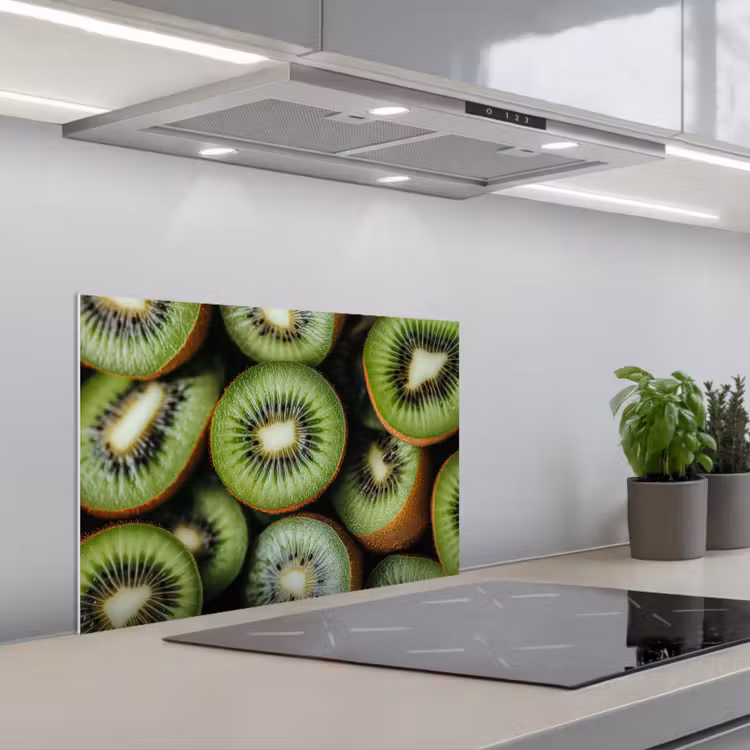 Kitchen splashback for hob - Kiwi - Fruit - Green — 1
