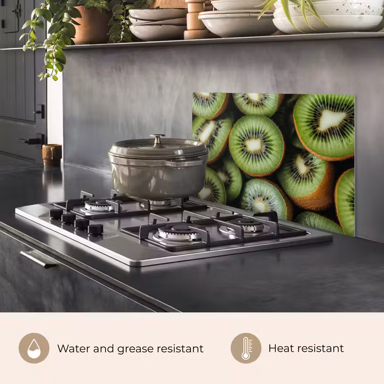 Kitchen splashback for hob - Kiwi - Fruit - Green — 2