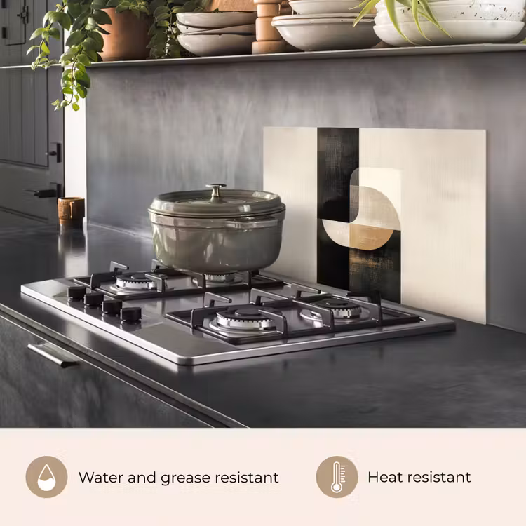 Kitchen splashback for hob - Modern - Square - Shapes — 2