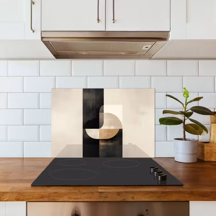 Kitchen splashback for hob - Modern - Square - Shapes — 3