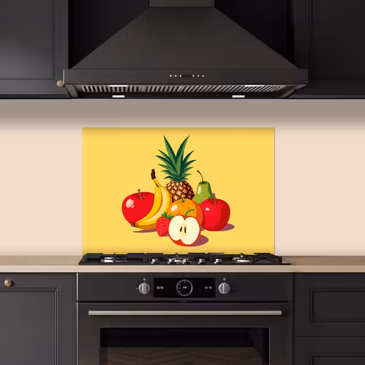 Kitchen splashback for hob - Fruit - Illustration - Colorful — 5
