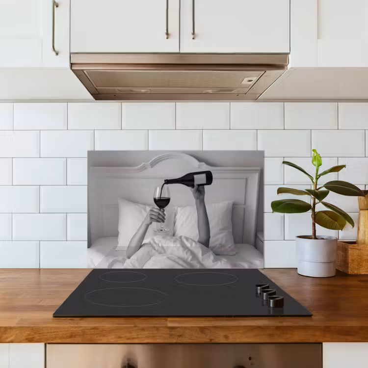 Kitchen splashback for hob - Sheets - Arms - Wine - Glass — 3