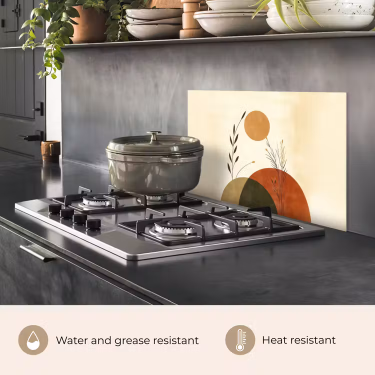 Kitchen splashback for hob - Plants - Abstract - Shapes — 2