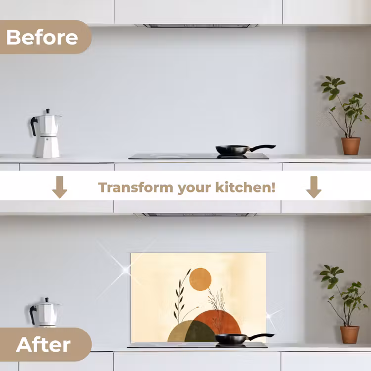 Kitchen splashback for hob - Plants - Abstract - Shapes — 7