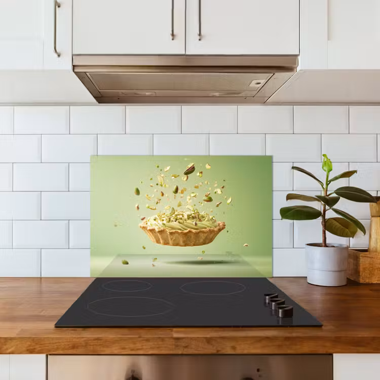 Kitchen splashback for hob - Pistachio - Cake - Nuts - Food — 3