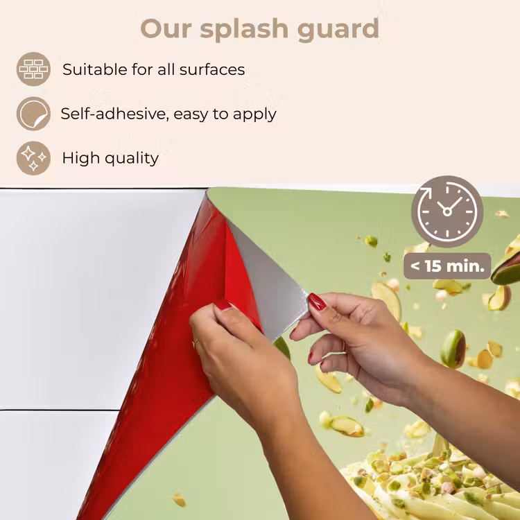 Kitchen splashback for hob - Pistachio - Cake - Nuts - Food — 4