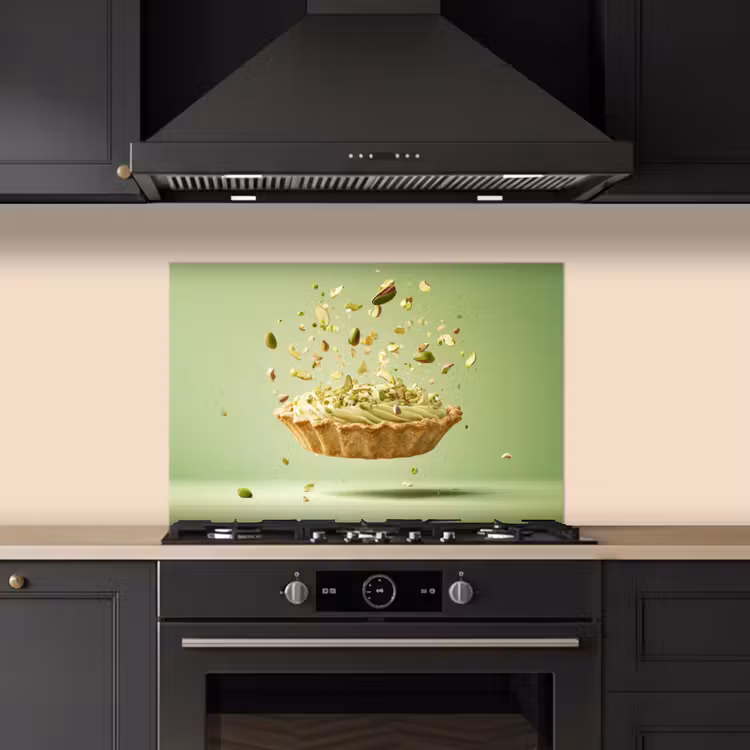 Kitchen splashback for hob - Pistachio - Cake - Nuts - Food — 5