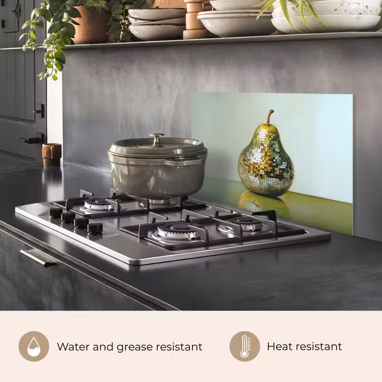 Kitchen splashback for hob - Fruit - Disco - Art - Glitter — 2