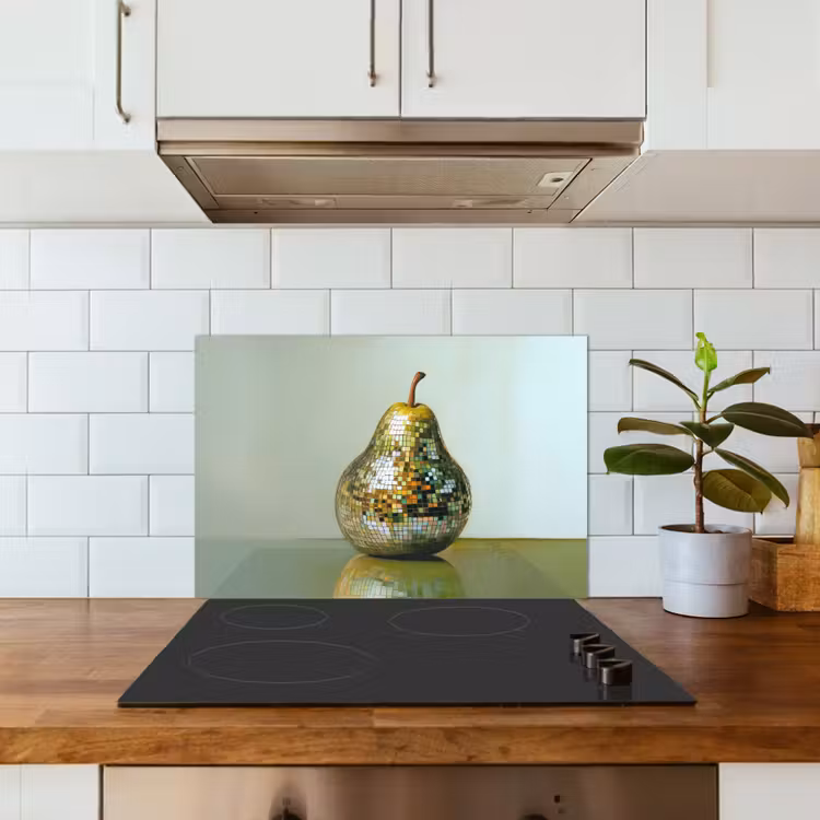 Kitchen splashback for hob - Fruit - Disco - Art - Glitter — 3
