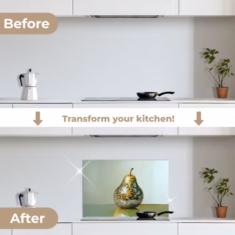 Kitchen splashback for hob - Fruit - Disco - Art - Glitter — 7