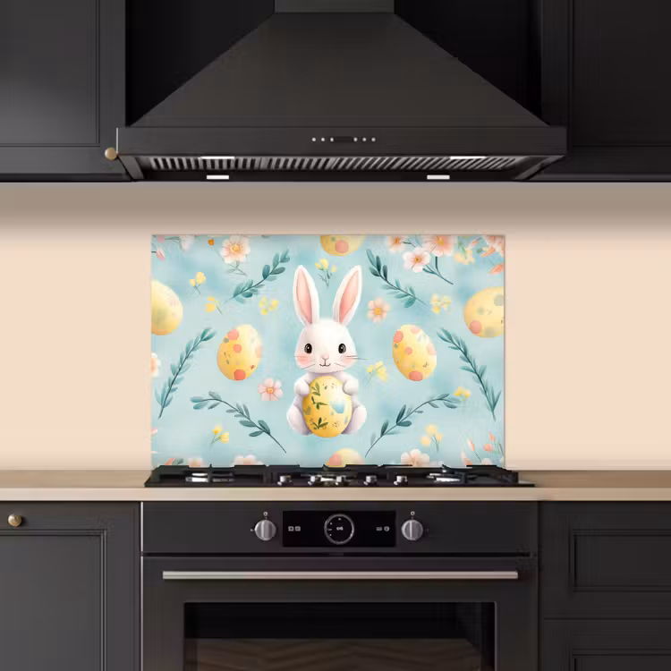 Kitchen splashback for hob - Rabbit - Eggs - Branches — 5