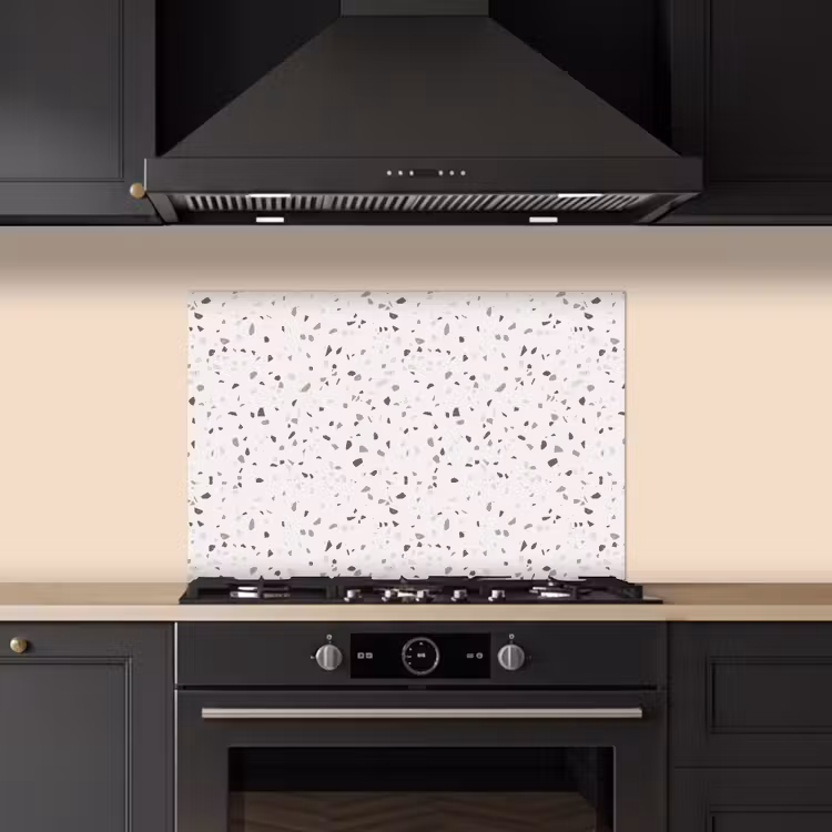 Kitchen splashback for hob - Terrazzo - Pattern - Cream — 5