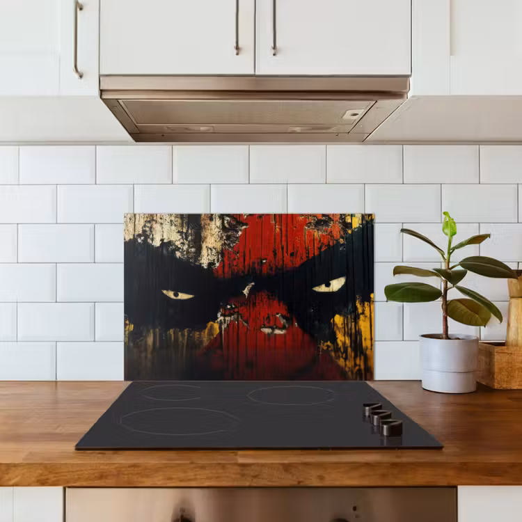 Kitchen splashback for hob - Graffiti - Eyes - Abstract — 3